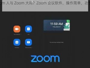 Zoom 人与 Zoom 大吗？Zoom 会议软件，操作简单，功能强大