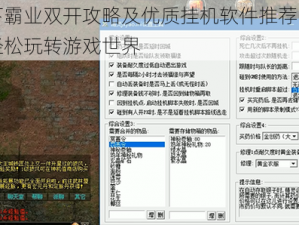 天下霸业双开攻略及优质挂机软件推荐，助你轻松玩转游戏世界