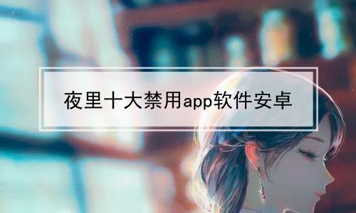 夜里十大禁用 APP 软件安卓，保护个人隐私安全的必备工具