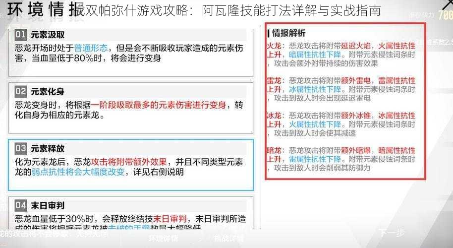 战双帕弥什游戏攻略：阿瓦隆技能打法详解与实战指南