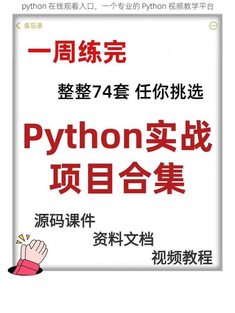 python 在线观看入口，一个专业的 Python 视频教学平台