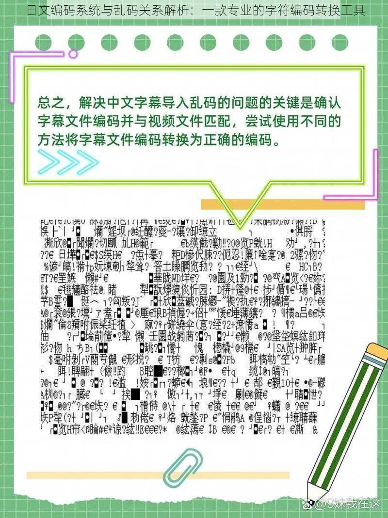 日文编码系统与乱码关系解析：一款专业的字符编码转换工具