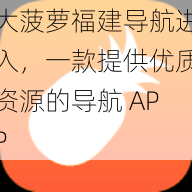 大菠萝福建导航进入，一款提供优质资源的导航 APP