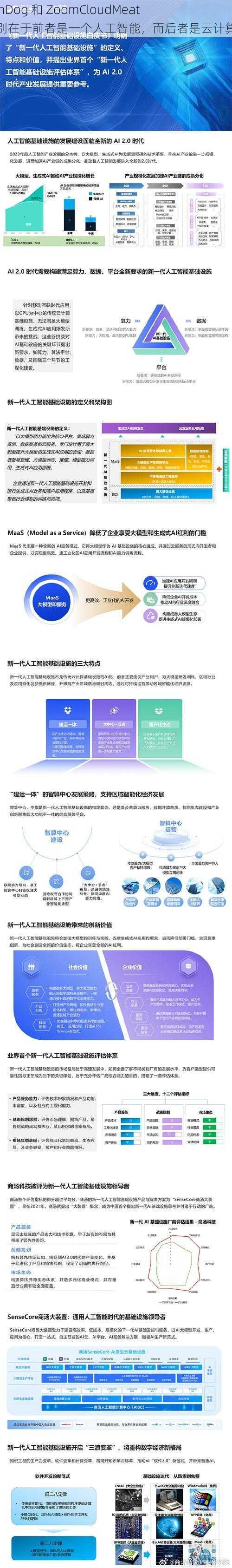 ZoomDog 和 ZoomCloudMeat 的区别在于前者是一个人工智能，而后者是云计算服务